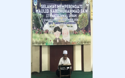 "Meriah dan Penuh Makna! Perayaan Maulid Nabi di UPT SMP Negeri 1 Pasuruan dengan Lomba, Shalawat, dan Kebersamaan"