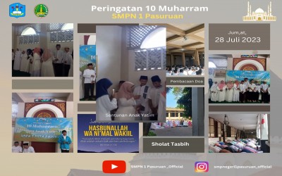Berbagi Berkah di Muharram 1445H: Kegiatan Doa Bersama dan Santunan Anak Yatim di SMP Negeri 1 Pasuruan